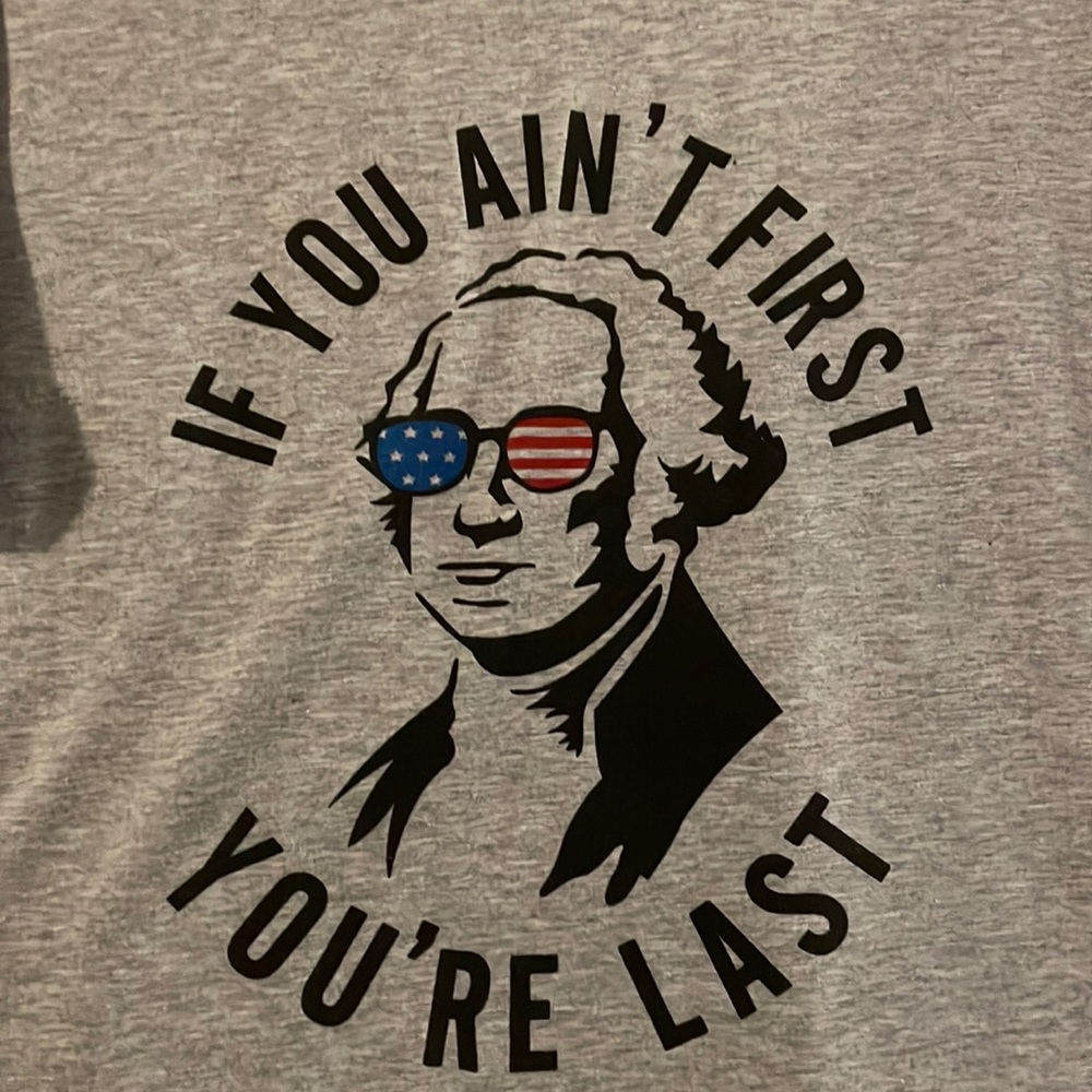 Like new July 4th women tee shirt size large